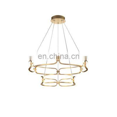 Living Room LED Pendant Light Home Ceiling Hanging Lamp Aluminum Acrylic Modern Bedroom LED Chandelier