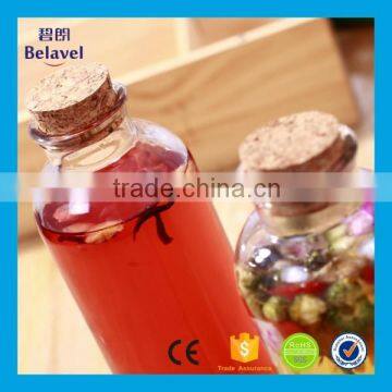 500ml 16oz Beverage Bottle Round Glass Juice Bottle With Cork photo-5