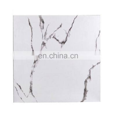 Foshan Factory 600x600mm Cararra White for Canada Glossy Porcelain Polished Glazed Tile