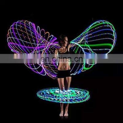 new version upgrade led  LED hula ring hoop Hu la hoola hoop hulahoop fitness hoop foot gymnastics