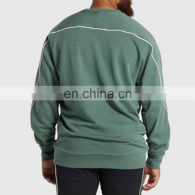 Pemium Heavy Vintage Crewneck Mens Acid Wash Sweatshirts Crew Neck Cotton Black French Terry Vintage photo-3