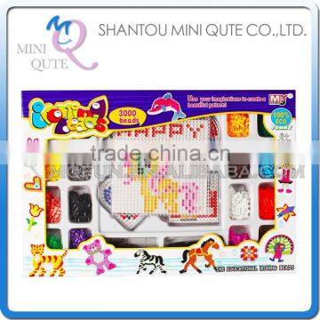 Mini Qute DIY Ironing Hama Perler Beans 3D Jigsaw pattern Model building block pegboard educational toy (Accept OEM) NO.BT-0028D