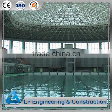 Modular design long span light steel structure swimming pool roof