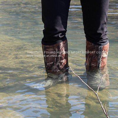 Camo Rubber Boots,Hunting Camo Boots,Safety Rubber Boots,Forest Camo Rain Boots,Loggers Boots photo-4