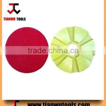 4" larger block hard pads expoxy floor polishing