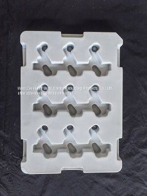 blister packaging trays for auto parts thickness 1mm recyclable white PET plastic blister pallets