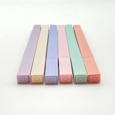 Wholesale Custom Non Toxic Fluorescent Highlighter Pen Washable School Water Based Dual Tip Highlighter Markers Set for Kids photo-4