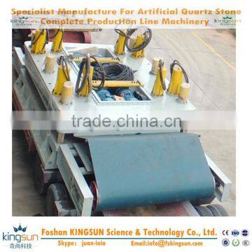 Foshan Kingsun press for quartz stone slab/7.5/15kw Vacuum pump power artificial quartz stone pressing machine