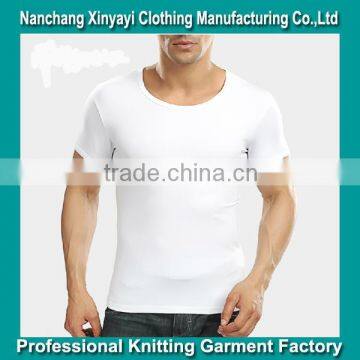 High Quality O Neck T Shirts for Male Slim Fit Men's Clothing Custom Plus Size Wholesale