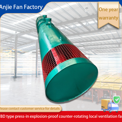 ANJIE FAN side inlet mining fan FBDNo8.0/2x45kw explosion-proof fan Low - noise Local Ventilation Fan axial flow fan