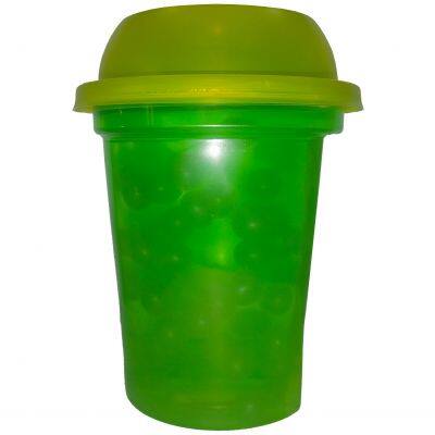 Bubble Tea Cup with Bubble Blends Fruity Pearls burst pop with real fruit juice enjoy popburst bubble boba drink