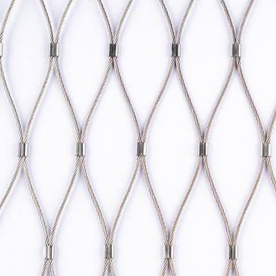 Custom Bird Aviary Enclosure 316 Stainless Steel Wire Rope Mesh Woven Zoo Mesh photo-2