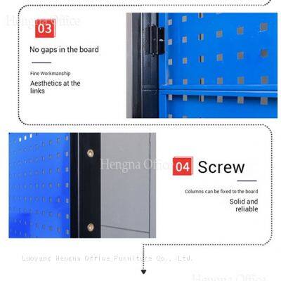 Stahl-vertikaler doppelseitiger Nagelbrett-Organisatorwagen mit Kunststoffteilebehältern für die Lagerung in Kraftfahrzeugreparaturwerken - China-Fabrik-Wholesale photo-5