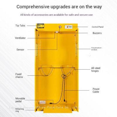 Pharmaceutical Grade Gas Safety Locker: Smart Vented Storage Cabinet With High-Sensitivity Leakage Probe for GMP Cleanrooms photo-3