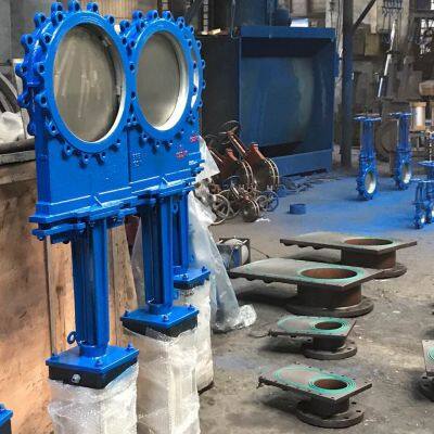 Hot Selling PN10 Ductile Iron Cast Steel Knife Gate Valve EPDM Seat 304 Disc Knife Gate Valve photo-4