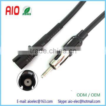 Jaso Male Plug to Raku Female Jack Aerial Antenna Mast Adapter Lead Cable for Smart Car Fortwo Roadster