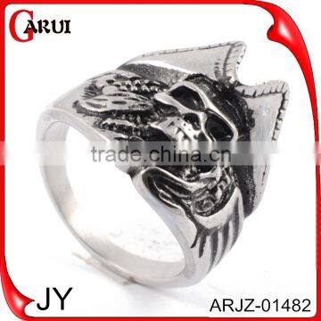 Wholesale New Products 2016 Indian Punk Jewelry Skull Ring ARJZ-01473 photo-6