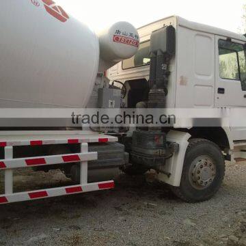 Second hand Chna Howo 10m3 mixer truck used year 2013 Howo 10m3 mixer truck used howo 10m3 mixer truck for sale