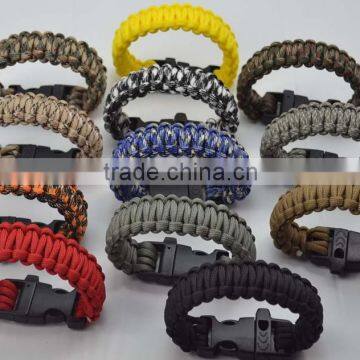 Fashion Wholesale Paracord Bracelet Gold Clasp With Black and Red Rope photo-4
