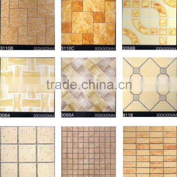 Crystal Double Loading Floor Tile, Vitrified Tile Design, 300*300 bathroom mosaic floor tile