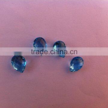 Pear Shaped Blue Topaz Gemstone