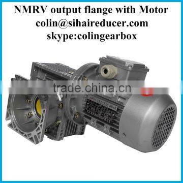 NMRV050 type Speed reduction gearbox power transmission with 750w dc motor