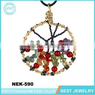 Fashion Jewelry Handmade Wood Latest Design Beads Necklace