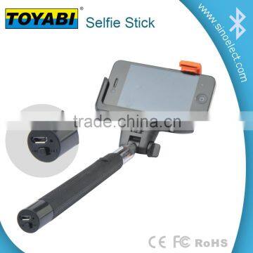 Simply turn on the selfie stick and pair it with your phone via Bluetooth to take photos with the accessible handle button