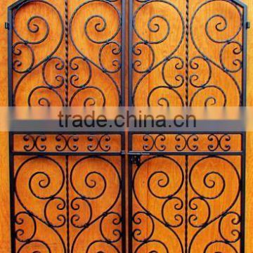 wrought iron gate single double open,pre-hung,main door design