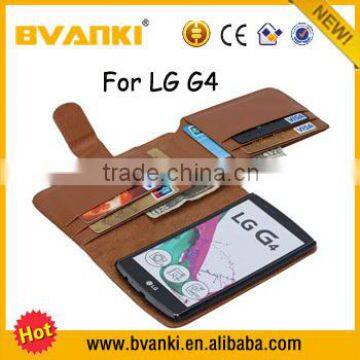 2015 Newest Hot Selling Wallet Cell Phone Case Pouch Leather Wallet Case For LG G4 Phone Case Custom photo-5
