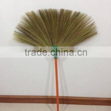 Grass broom with plastic handles/Wood / Thailand traditional and quality 1 meter height