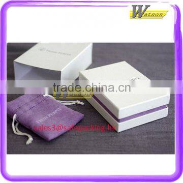 High class jewelry gift box with sleeve and velvet pouch