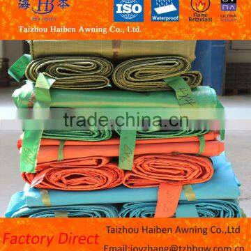 Gold and Heat Resistance Colored PVC Coated Fabric for Tarpaulin Sheet