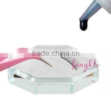 Glass false eyelash extention device , eyelash glue tray , eyelash glud dish