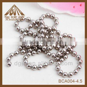Hot sales nickel plated 4.5mm curtain ball chain