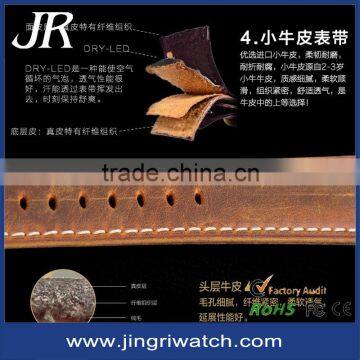 2015 Popular Own Logo Elegant Watch Genuine Leather Strap Brand Watches Men Watch photo-6