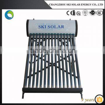 low pressure solar water heater with feeding tank