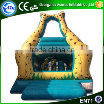 New style inflatable commercial bouncy castles,kiss bouncer giraffe inflatable bouncer