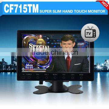 car 7 inch lcd monitor with av input and Universal TV System