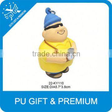 Newly Popular Eco-friednly 3D Custom Soft pu Keychain photo-4