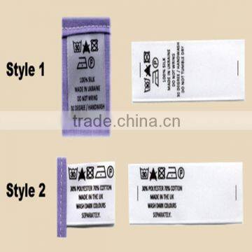 New Design High Quality Nylon Wash Care Label