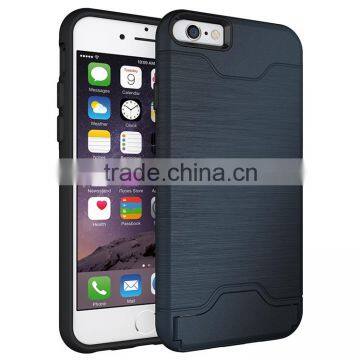 2016 Case With Card Slots and Standing Function Wonderful Hard Shockproof Heavy Duty Armor Case for Iphone 6 Case photo-3