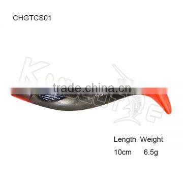 CHGTCS01 wholesale new design bass fishing bait shad soft fishing lure