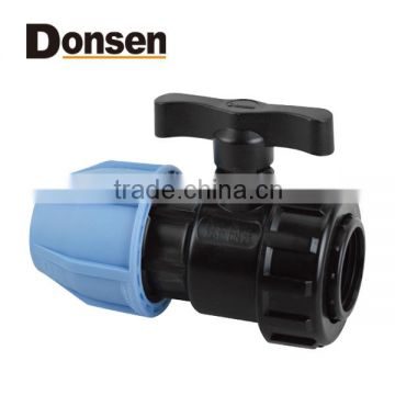 2014 Single union ball valve PN16(Female thread and ST) PP COMPRESSION FITTINGS