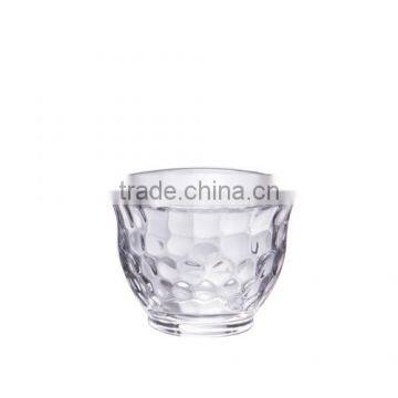 Hand-Pressed Clear Glass sake cup