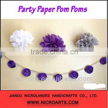 ***Best Sellers***Tissue Flower garland for wedding decor.