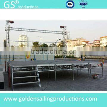 Outdoor & indoor Events Aluminum Stage with adjustable legs