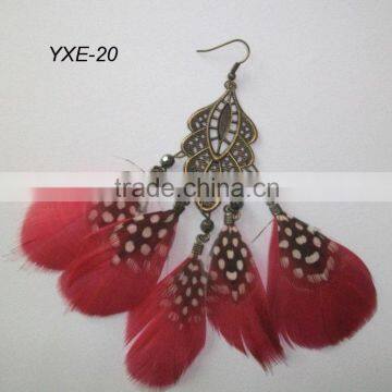 Wholesale fashion feather earrings-YXE-20