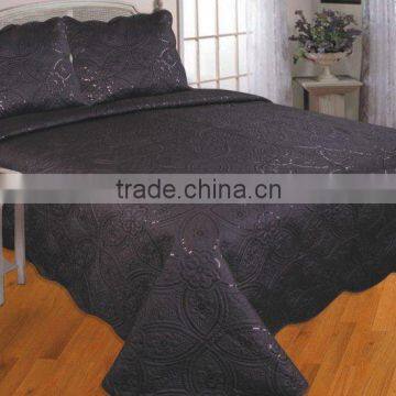 black and silver glitter comforter set