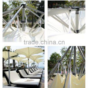 Aluminum Pole Fabric White Beach Pool Side Party Inverted Reverse Umbrella photo-6